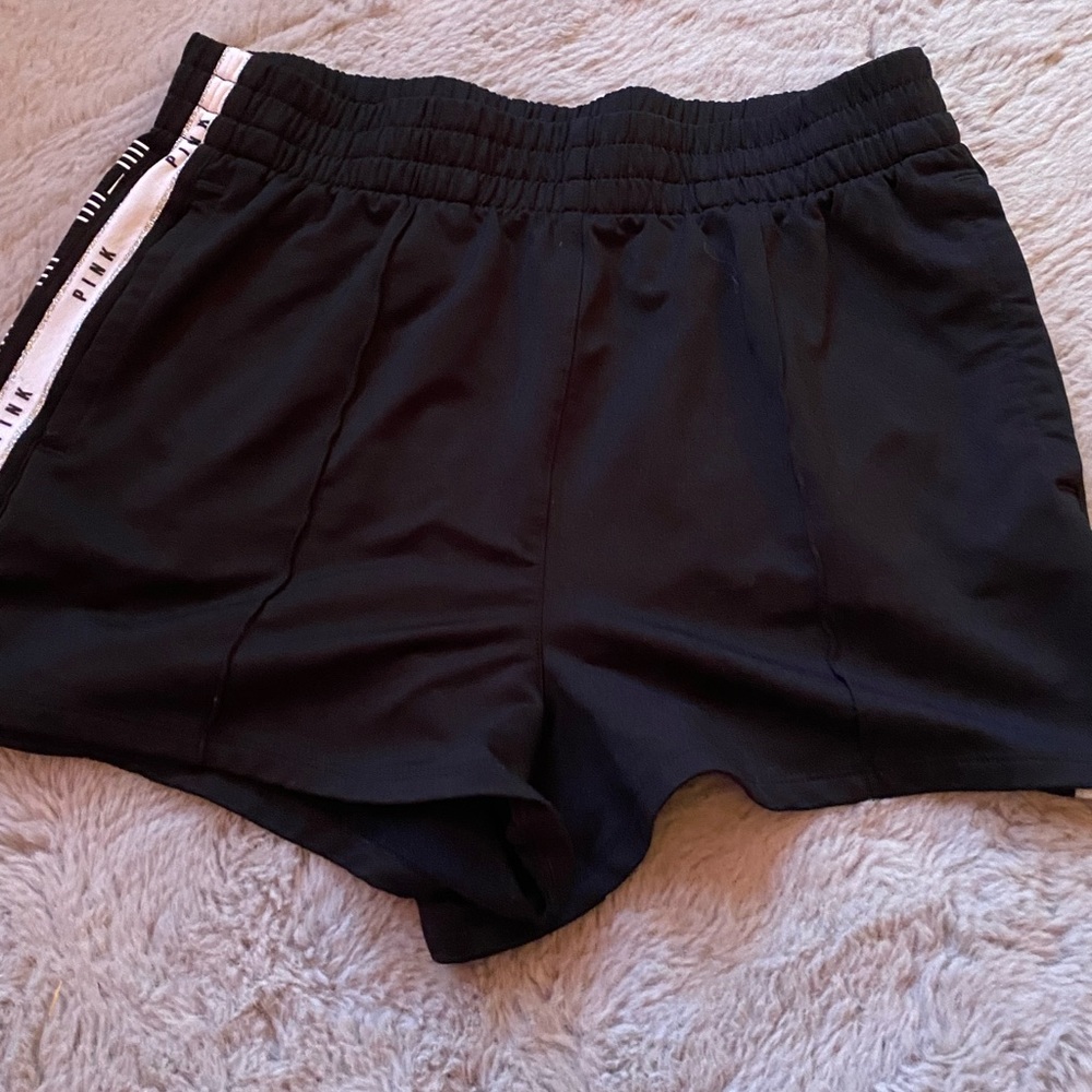 Pink Victoria’s Secret shorts black white